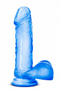 Синий фаллоимитатор на присоске Sweet n Hard 2 - 20,3 см.