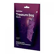 Фиолетовый мешочек для хранения игрушек Treasure Bag XL фото в интим магазине Love Boat