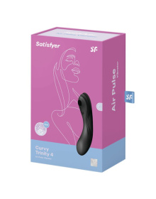 Черный вакуум-волновой вибростимулятор Satisfyer Curvy Trinity 4