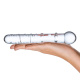 Стеклянная прозрачная палочка-фаллос Callisto Clear Glass Dildo - 18 см.