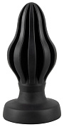Черная анальная пробка Super Soft Butt Plug - 11,1 см. фото в интим магазине Love Boat