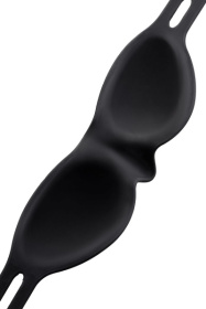 Черная плотная силиконовая маска 