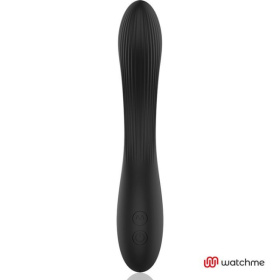 Черно-золотой вибратор с пультом-часами Anne s Desire Curve G-Spot Vibe Wireless Watchme - 20,5 см.