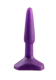 Фиолетовый анальный стимулятор Small Anal Plug Purple - 12 см. фото в интим магазине Love Boat