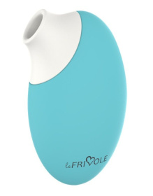 Аквамариновый вакуумный стимулятор клитора Adara фото в интим магазине Love Boat