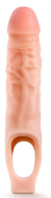 Телесная насадка на пенис 9 Inch Cock Sheath Extender - 22,2 см. фото в интим магазине Love Boat