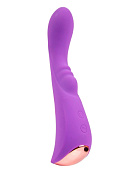 Фиолетовый вибратор для G-стимуляции - 19,1 см. фото в секс шопе Love Boat