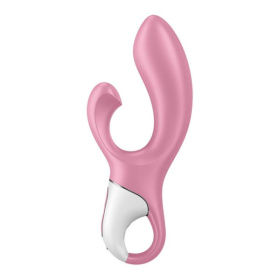 Розовый вибратор-кролик с расширением Air Pump Bunny 2 - 20,4 см. фото в интим магазине Love Boat