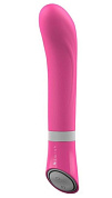 Розовый G-стимулятор с вибрацией Bgood Deluxe Curve - 19,3 см. фото в секс шопе Love Boat