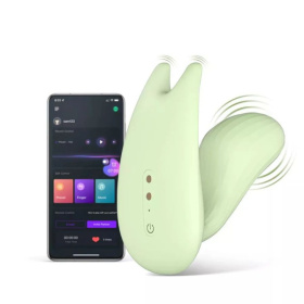 Зеленый вибратор Magic Motion Umi - 9,5 см. фото в интим магазине Love Boat