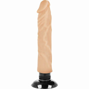 Телесный вибратор на присоске Basecock Realistic Vibrator 2in1 - 20 см. фото в интим магазине Love Boat