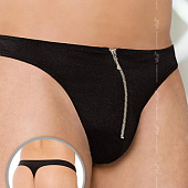 Мужские трусы-стринги на молнии спереди