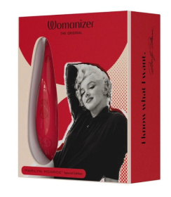 Красный бесконтактный клиторальный стимулятор Womanizer Marilyn Monroe Special Edition