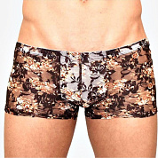 Мужские сетчатые боксеры с бежевыми розами Rose Boxer фото в интим магазине Love Boat