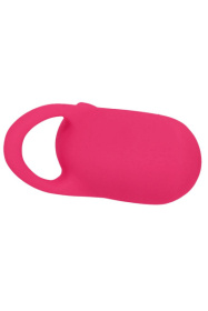 Розовый сенсорный вибромассажёр на палец Fuzu Sensa