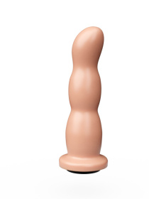 Телесная рельефная насадка Harness - 15,9 см.