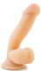 Телесный фаллоимитатор на присоске 6.5  Sensa Feel Dildo - 17,78 см.