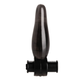 Дымчатая анальная мини-пробка с вибропулей Vibrating Bum Tickler Mini Anal Plug - 6,3 см. фото в интим магазине Love Boat