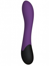Фиолетовый вибратор Lynx для стимуляции точки G с нагревом - 20,8 см. фото в секс шопе Love Boat