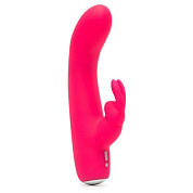 Розовый вибратор-кролик Rechargeable Mini Rabbit Vibrator - 15,2 см. фото в интим магазине Love Boat