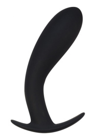 Чёрная анальная пробка Strong Force Anal Plug - 13,5 см. фото в интим магазине Love Boat