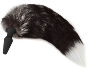 
Коническая анальная пробка с натуральным хвостом фото в интим магазине Love Boat