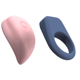 Набор Kiiroo Luxus: интерактивный вибратор LuxHer и эрекционное кольцо LuxHim фото в интим магазине Love Boat