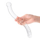 Стеклянный фаллоимитатор 11’’ Glass Pelvic Wand Double Ended - 28 см.