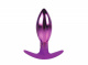 Каплевидная анальная втулка фиолетового цвета - 10,6 см.