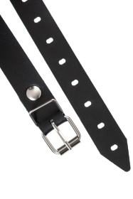 Красный кляп-леденец на кожаных ремешках со вкусом виски