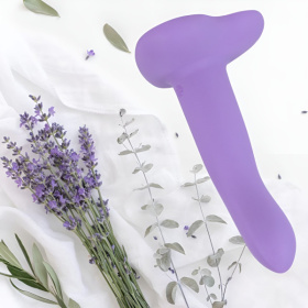 Фиолетовый нереалистичный дилдо Emotional - 13 см.