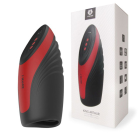 Черно-красный вибромастурбатор King Arthur фото в интим магазине Love Boat