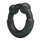 Черное эрекционное кольцо Meco фото в интим магазине Love Boat