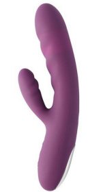 Сливовый вибратор-кролик Avery с возвратно-поступательными движениями - 18,6 см. фото в интим магазине Love Boat