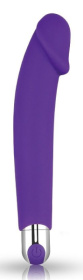 Фиолетовый вибратор Rechargeable IJOY Silicone Dildo - 16,5 см. фото в интим магазине Love Boat