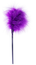 
Фиолетовая пуховка для любовных игр - 28 см. фото в интим магазине Love Boat