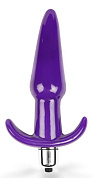 Фиолетовая анальная вибропробка - 16 см. фото в интим магазине Love Boat
