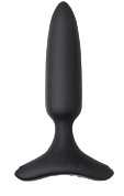 Черная анальная вибропробка HUSH 2 Size XS - 12,1 см. фото в интим магазине Love Boat
