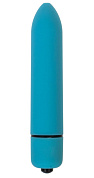 Голубая вибропуля с заострённым кончиком - 9,3 см. фото в интим магазине Love Boat