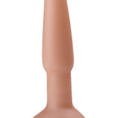 Классический анальный плаг телесного цвета - 11,5 см.