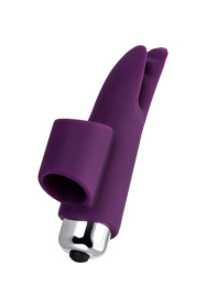 Фиолетовая вибронасадка на палец JOS Tessy - 9,5 см. фото в интим магазине Love Boat