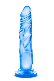 Синий фаллоимитатор с присоской Sweet N’ Hard 5 Realistic 7.5-Inch Dildo - 19,3 см. фото в интим магазине Love Boat
