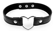 
Черный ошейник с сердечком фото в интим магазине Love Boat
