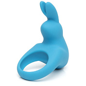 Голубое эрекционное виброкольцо Happy Rabbit Rechargeable Rabbit Cock Ring фото в интим магазине Love Boat