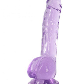 Фиолетовый фаллоимитатор Luminous - 20 см.