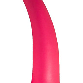 Розовый изогнутый стимулятор простаты из геля - 12,5 см.