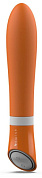 Оранжевый вибратор Bgood Deluxe - 18 см. фото в секс шопе Love Boat
