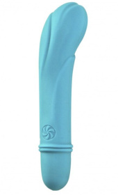 Голубой мини-вибратор Universe Secret Flower - 12,6 см. фото в секс шопе Love Boat