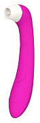 Розовый клиторальный стимулятор Snello с функцией вибратора - 19,6 см. фото в интим магазине Love Boat