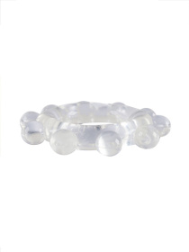 Прозрачное эрекционное кольцо со стимулирующими шариками